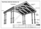Traditional Heritage Carport   Verandah - V04 - Building Plans In Inches