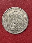 1895 Tf Peru Un Sol Silver Coin 90  25g 22 5g Asw  b 