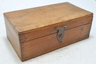 Vintage Wooden Storage Box Original Old Hand Crafted