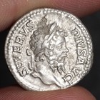 Dea Caelestis Lion Denarius 202ad Ancient Rome Silver Coin Septimius Severus