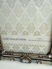 Enamel   Crystal Ornate Metal Picture  Frame 4x6 Photo Blue Green Luxe Frames