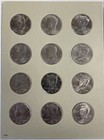 H e Harris co Half Dollar Coin Folder Plain Album Book No Dates 36 Coins  nn-swc