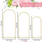 3pcs Metal Arch Backdrop Stand For Ceremony Decoration  6ft 5ft 4ft 