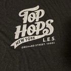 Top Hops New York Men s T-shirt Brew Shop Beer Brewery Charcoal Grey Size M