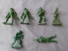 Vintage Marked Mpc Green Army Men Lot Of 6 1960 s 2 