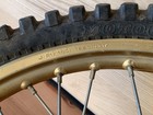 81 Yamaha Yz125 Yz250 Yz465 Oem Front Wheel Gold Rim Hub Spokes Tire