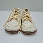 Vtg Stride Rite Baby s First Steps Shoes Lace Up Leather 50s