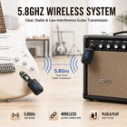 Joyo 5 8ghz Wireless Guitar Transmitter Receiver With Charging Box 4 Channel   op   