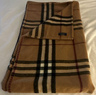 Burberrys  Lambswool  Plaid  Throw blanket  Made In England   64 X 56in