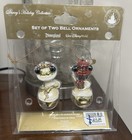 Disney Parks  Victorian Mickey Mouse Jingle Bell  Christmas Ornament Set New 