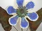 Vintage Curtis Jere Signed Copper Enamel Flower Mid Century