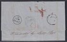 Barbados  Scott 6  sg 10   1857 Barred 1 Cancel Cover From Baltimore To Trinidad