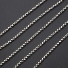 925 Sterling Silver 2 5mm Solid Round Box Chain Necklace 24 