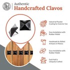 50 Pack 1 5  Square Pyramid Door Clavos Decorative Nails Rustic Hammered Iron