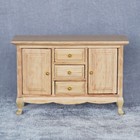 Dollhouse Miniature 1 12 Scale Sideboard Unpainted Dining Room Wooden Furniture