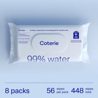 Coterie Baby Wipes  8 Pack  448 Count  Unscented Wipes  99  Purified Water