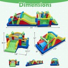 Inflatable Bounce Castle W jumping House  Ocean Balls  Dual Slides  750w Blower