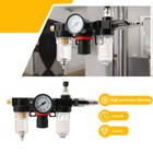 1 4  Regulator Gauge Air Compressor Filter Water Separator Trap Tool Kit 213psi