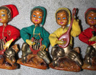 Vintage Christmas Lot Elves Elf Tilso Golden Fantasy Pixie Not Knee Hugger