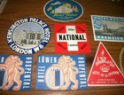  10  Vintage Hotel Luggage Labels advertising foreign Label 