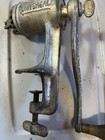 1940s Universal Number 2 Meat Grinder Food Chopper Wooden Hand Crank  usa 