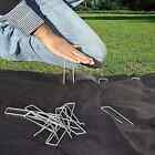 200 Pcs 11 Gauge 6  Galvanized Landscape Staples   Sod Fabric Pins - Rust Free