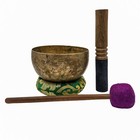 5  Vintage Handmade Beaten Hammered Antique Yoga Singing Bowl Tibetan W Mallet