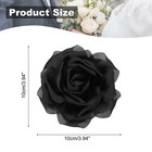 Silk Satin Flower Brooch Pin 4   Large Peony Floral Lapel Pin For Women Weddi   