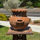 Vintage Terracotta Hanging Strawberry Planter Herb Pot 3 Pocket Rustic Clay
