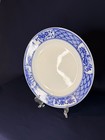 Vintage Hai Duong Vietnam Blue And White Porcelain Chinoiserie Plate Marked 9   