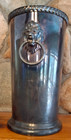 Wallace Silver Plated Ice Bucket Wine Cooler With Lions Vintage Barware