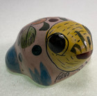 Mexican Folk Art Tonala Pottery Frog Hand Painted - Vintage - Signed