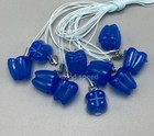 Dental Kids Milk Teeth Holder Boxes Case Tooth Shape Deciduous Storage Box Blue