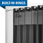 Gemma Easy Hang Hookless Fabric Shower Curtain With Built-in Rings  70  X 74   B