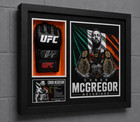 Conor Mcgregor Signed Ufc Glove Shadow Box Coa Icon Black 1 10 Custom Art
