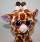 Ty Beanie Boos Boo Safari The Giraffe Solid Purple Eye 6  Plush Retired Soft Toy