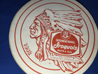 Vintage Lot 2 Paper Beer Tray Liner Iroquois Beer   Ale Indian Head Buffalo Ny