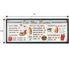 On The Menu Embossed Metal Sign - Vintage Diner Menu Sign