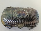 Vintage - Fb Rogers Silver Plated Lion Head Footed Hinged Roll Top Butter Dish
