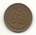 Vintage High Grade Xf 1933 M Mexico Mexican 1 Centavo Coin-apr322