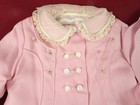 Vintage 1940s New Pink Coat And Matching Hat Toddler Girl Size 3 Never Worn