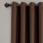 Set Of 2  84 x52   Insulated Grommet Blackout Window Curtain Panels Brown -
