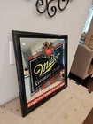 Vintage Miller Genuine Draft  cold Filtered Draft Beer  Mirror Sign 18    X 18   