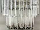 Chandelier Carved Lucite Acrylic Prism Mcm Midcentury Modern Pop Light Vintage