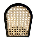  Bookends Arched Rattan Black Metal 8 In Set Of 2