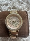 Michael Kors Mk6477 Mother Of Pearl Dial Two Tone Stainless Steel Women s Watch