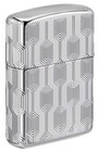 Zippo Lighter  Armor Deep Carve Multicut Pattern - High Polish Chrome 49881