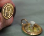 Vintage Mid-century Sealing Wax Stamp Seal W Stamp And Wax   loc   L4 Box 