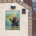 Vintage Wall Poster Metal Plaque tin Metal Signs Angels Don t Always Have Wings 