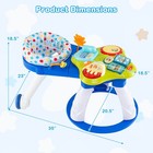 3 In 1 Baby Stationary Activity Center Walk-around Kids Play Table Set